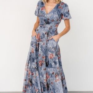 Baltic Born Ardley Maxi Dress | Slate Print Size XL (never worn)